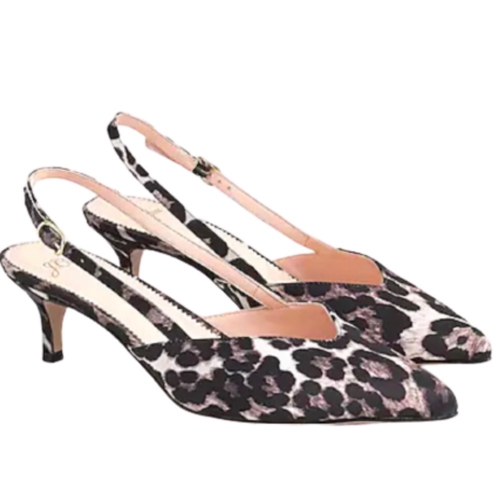 J.Crew Sophia Slingback Leopard Pump